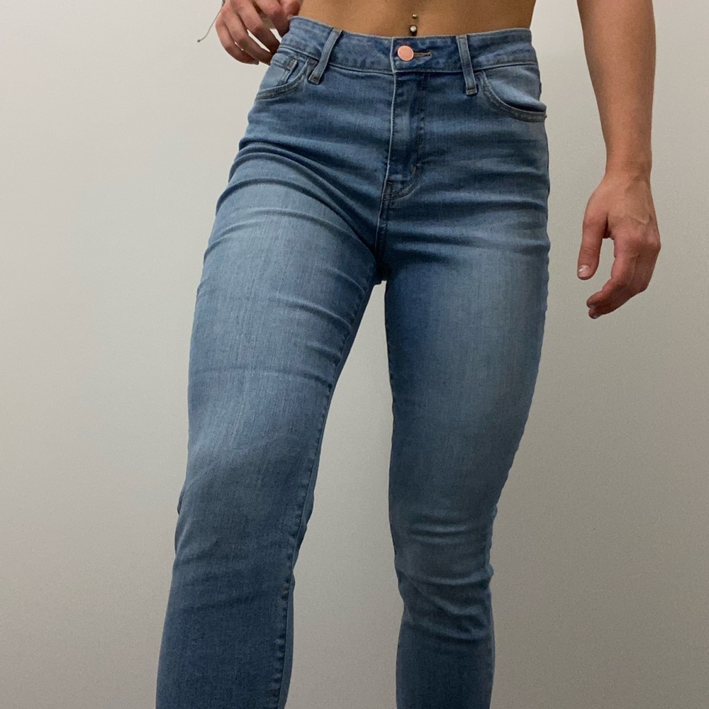 Light blue skinny stretch jeans - Picture 1 of 2